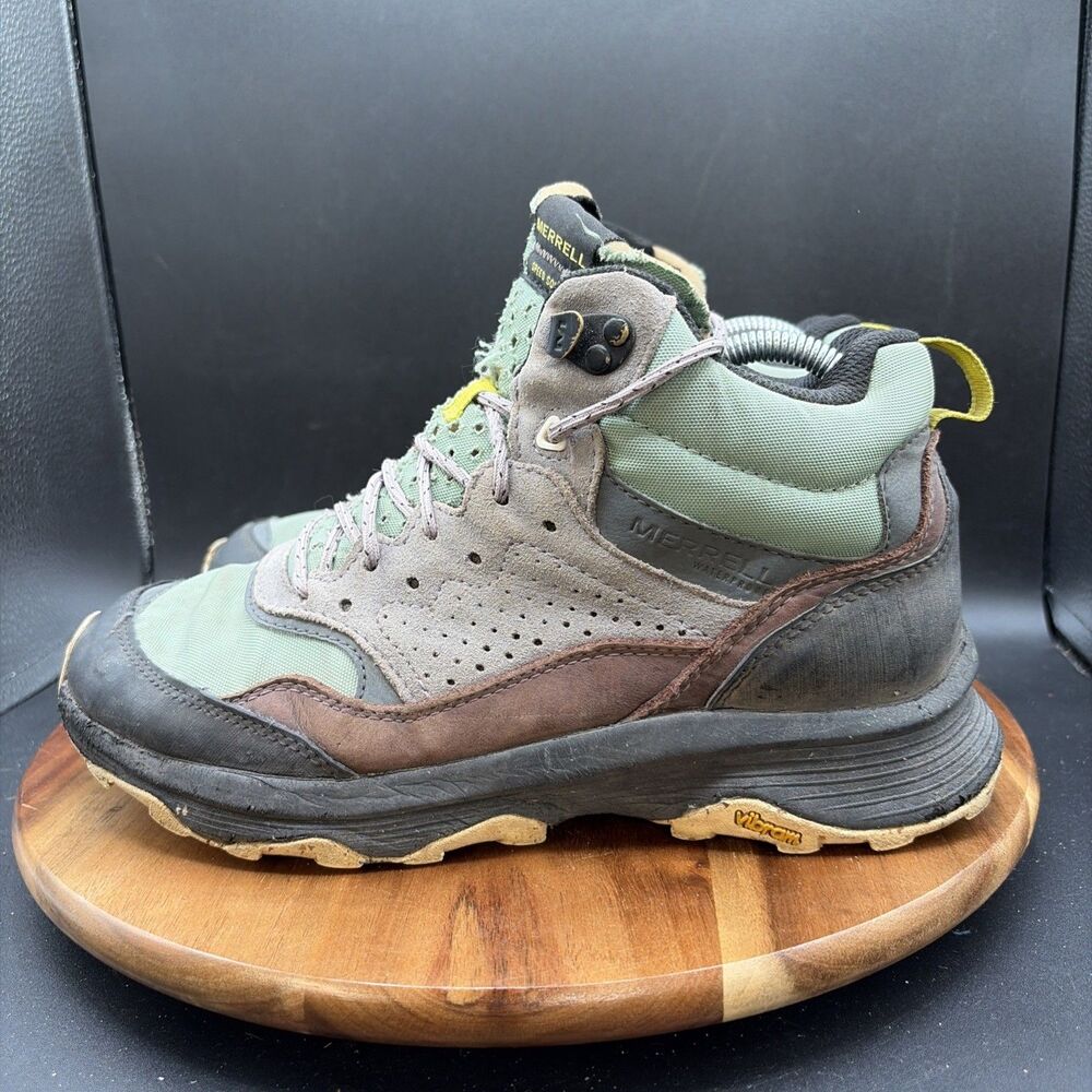 Merrell Speed Solo Womens Size 9 Hiking Boots Mid Waterproof Vibram Sole J0509
